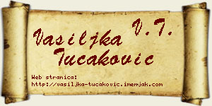 Vasiljka Tucaković vizit kartica